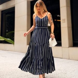 Vestido Maxi Navy Chic. (cópia)